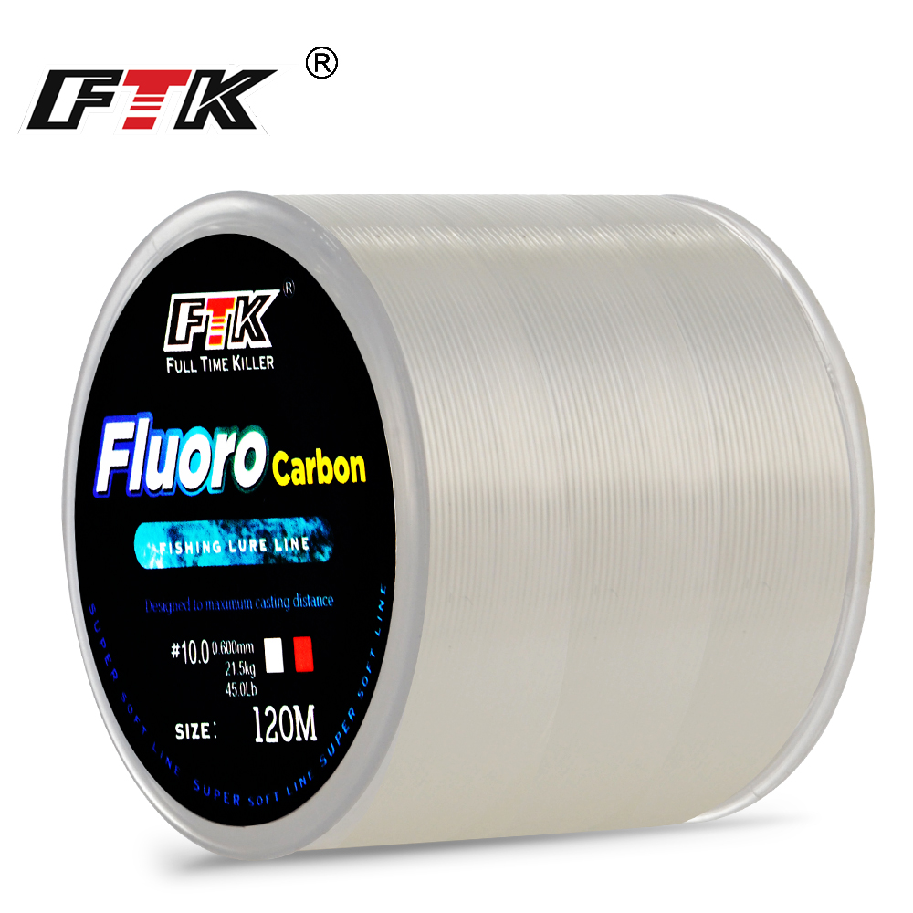 Fluorocarbon Line - FTK 120M Fishing Line rivestimento in